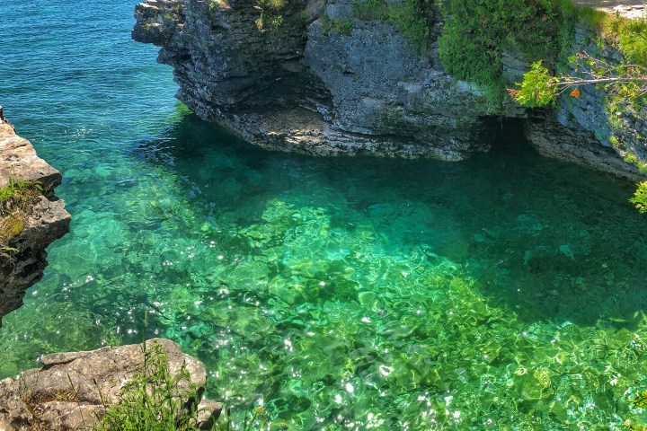 A cove of Lake Michigan in Door County, Wisconsin