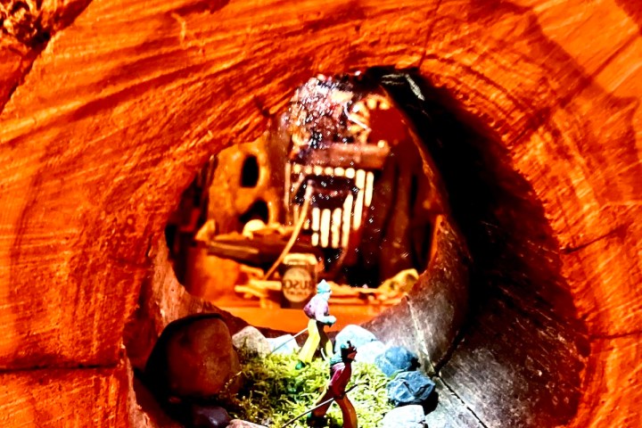 a close up of a fire